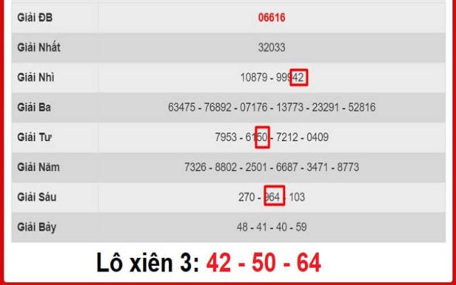 tính xác suất lô xiên