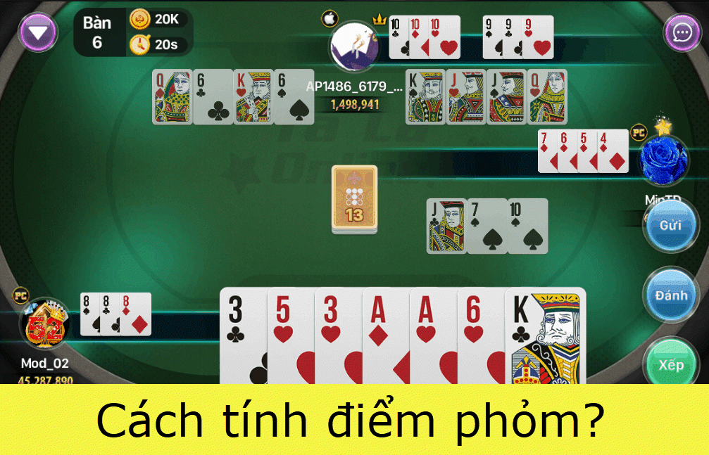 cách tính điểm phỏm