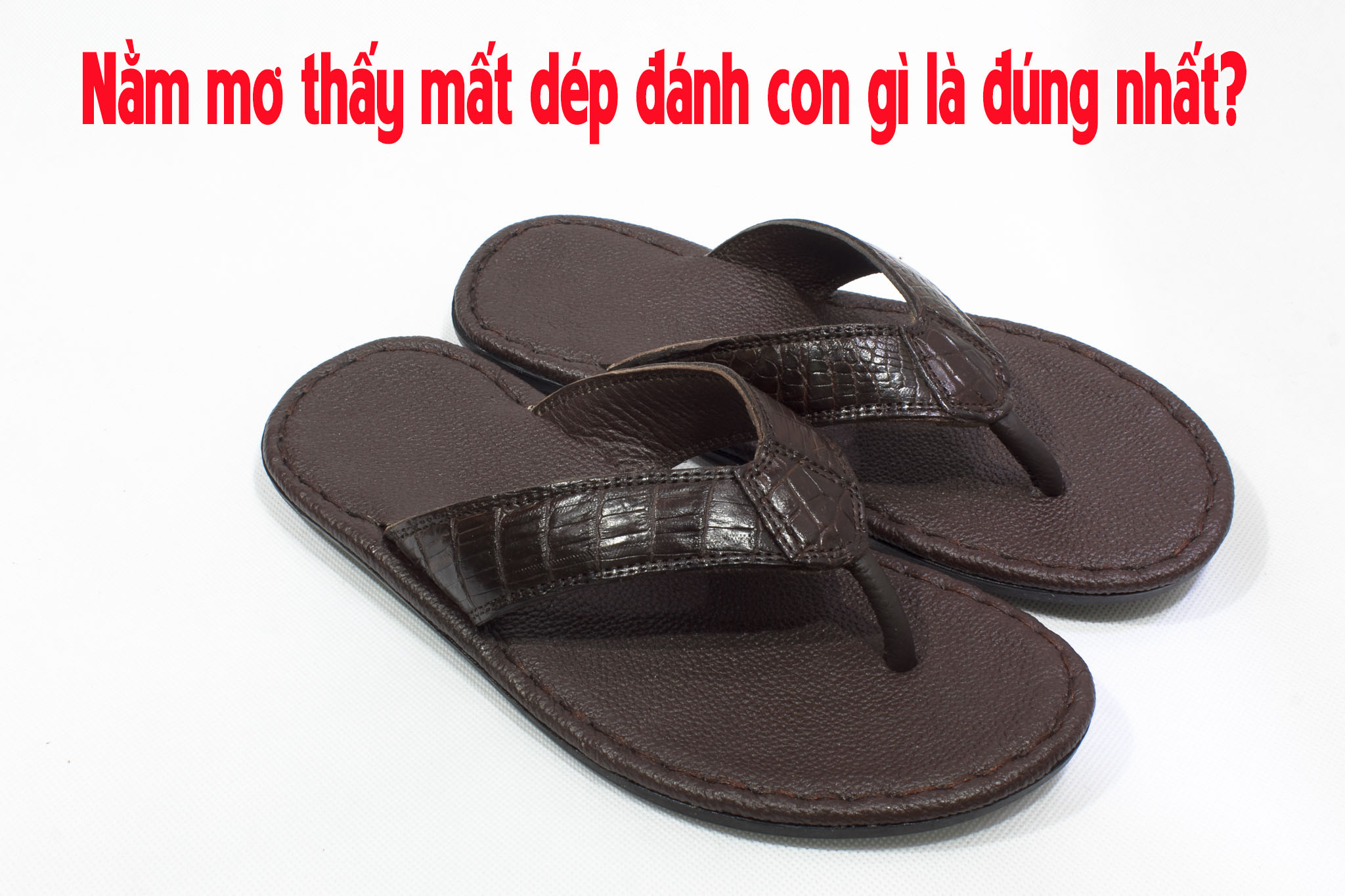 mơ mất dép đánh con gì