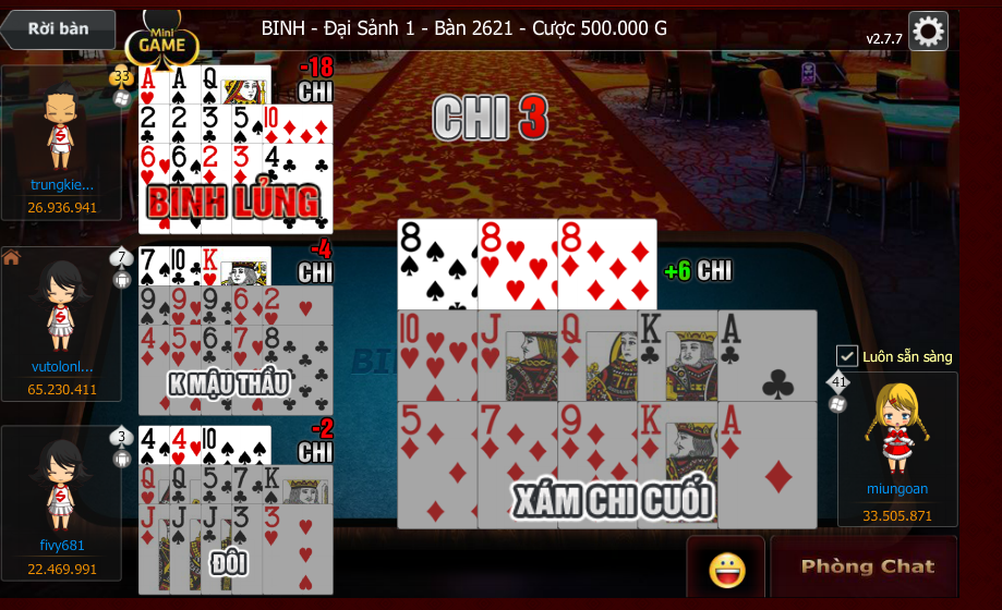 Hướng dẫn cách chơi mậu binh đơn giản, dễ hiểu