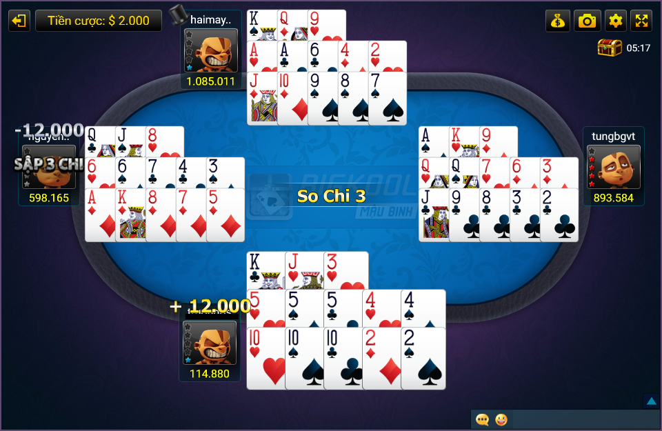 Hướng dẫn cách chơi mậu binh đơn giản, dễ hiểu