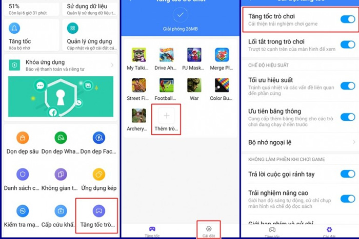 Các bước cài Game Turbo